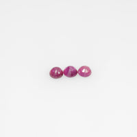 2.6-3.7 mm Natural Ruby Loose Gemstone Round Cut