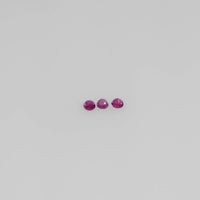 1.3-2.7 mm Natural Ruby Loose Gemstone Round Cut