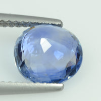 2.64 cts Unheated Natural Blue Sapphire Loose Gemstone Oval Cut Certified