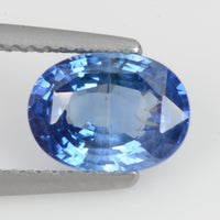 2.09 cts Unheated Natural Blue Sapphire Loose Gemstone Oval Cut Certified