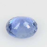 2.60 cts Unheated Natural Blue Sapphire Loose Gemstone Oval Cut Certified