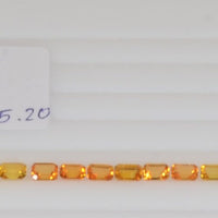 Natural Fancy Sapphire Loose Gemstone Octagon Cut Set