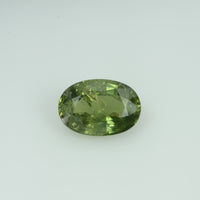 3.75 Cts Natural Green Sapphire Loose Gemstone Oval Cut