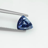 2.86 cts Unheated Natural Blue Sapphire Loose Gemstone Trillion Cut Certified