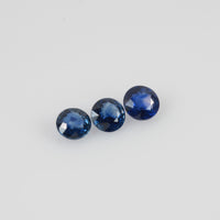 4.5 mm Natural Blue Sapphire Loose Gemstone Round Cut