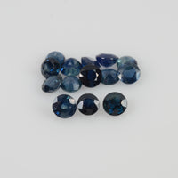 3.2-4.0 mm Natural Blue Sapphire Loose Gemstone Round Cut