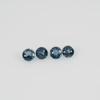 3.2-3.9 mm Natural Blue Sapphire Loose Gemstone Round Cut