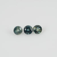 4.5 mm Natural Blue Sapphire Loose Pair Gemstone Round Cut