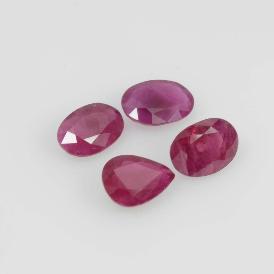 7x5 MM Natural Ruby Loose Gemstone Pear & Oval Cut