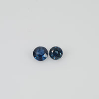 3.2-4.0 mm Natural Blue Sapphire Loose Gemstone Round Cut