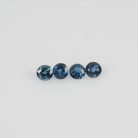 3.2-3.8 mm Natural Blue Sapphire Loose Gemstone Round Cut