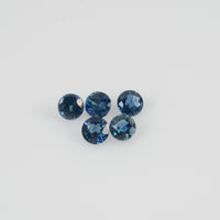 3.2-3.8 mm Natural Blue Sapphire Loose Gemstone Round Cut