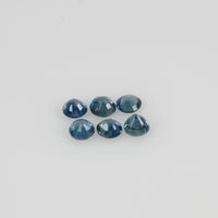3.2-3.9 mm Natural Blue Sapphire Loose Gemstone Round Cut