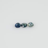 3.5-4.0 mm Natural Blue Sapphire Loose Gemstone Round Cut