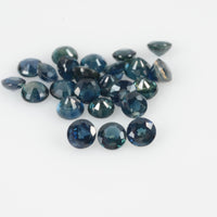 3.5-4.0 mm Natural Blue Sapphire Loose Gemstone Round Cut