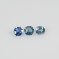3.5-4.5 mm LOT Natural Blue Sapphire Loose Gemstone Round Cut