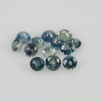 3.8-4.5 mm Natural Blue Sapphire Loose Pair Gemstone Round Cut