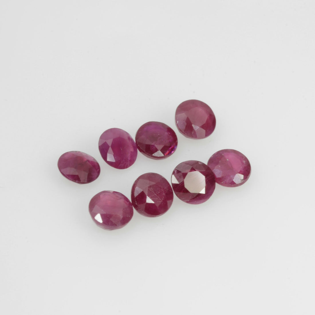3.1-3.9 mm Natural Ruby Loose Gemstone Round Cut