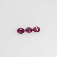 3.1-3.9 mm Natural Ruby Loose Gemstone Round Cut