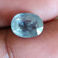 4.67 Cts Natural Green Sapphire Loose Gemstone Oval Cut