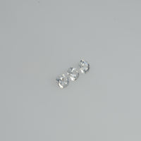 2.0-3.0 mm Natural Yellowish white Sapphire Loose Vs Quality Gemstone Round Diamond Cut