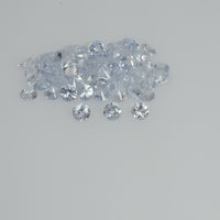 2.5-3.0 mm Natural Bluish White Sapphire Loose Vs Quality Gemstone Round Diamond Cut