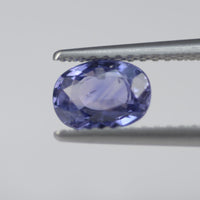 0.96 cts Unheated Natural Purple Sapphire Loose Gemstone Oval Cut