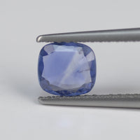 0.76 cts Unheated Natural Blue Sapphire Loose Gemstone Cushion Cut