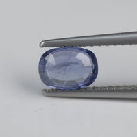 0.88 cts Unheated Natural Blue Sapphire Loose Gemstone Cushion Cut