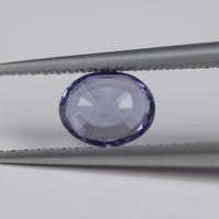 0.90 cts Unheated Natural Purple Sapphire Loose Gemstone Oval Cut