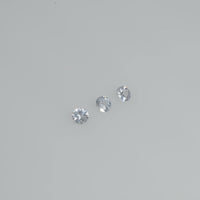 2.5-3.0 mm Natural Bluish White Sapphire Loose Vs Quality Gemstone Round Diamond Cut
