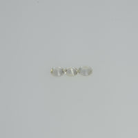 3.00 mm Natural Yellowish White Sapphire Loose Cleanish Quality Gemstone Round Diamond Cut