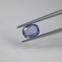 1.29 cts Unheated Natural Blue Sapphire Loose Gemstone Cushion Cut