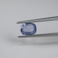 1.29 cts Unheated Natural Blue Sapphire Loose Gemstone Cushion Cut