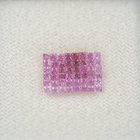 LOTS: 1.3-1.9 mm Natural Pink Sapphire Loose Gemstone Square Princess Cut