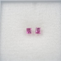 LOTS: Natural Pink Sapphire Loose Gemstone Baguette Step Cut