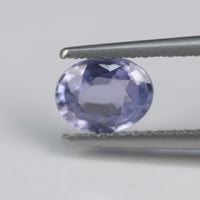 0.82 cts Unheated Natural Purple Sapphire Loose Gemstone Oval Cut