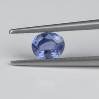 0.67 cts Unheated Natural Blue Sapphire Loose Gemstone Oval Cut