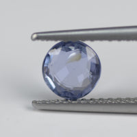 5.6 mm Unheated Natural Blue Sapphire Loose Gemstone Round Cut