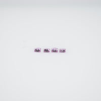 1.2-2.0 mm Natural Callibrated Pink Sapphire Loose Gemstone Princess Square Cut
