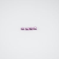 1.2-2.1 mm Natural Callibrated Pink Sapphire Loose Gemstone Princess Square Cut