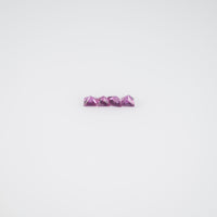 1.2-1.9 mm Natural Callibrated Pink Sapphire Loose Gemstone Princess Square Cut