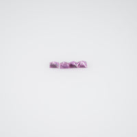 1.2-2.1 mm Natural Callibrated Pink Sapphire Loose Gemstone Princess Square Cut