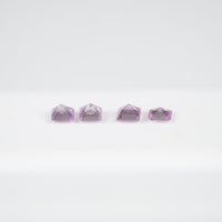 1.6-4.0 mm Natural Callibrated Pink Sapphire Loose Gemstone Princess Square Cut