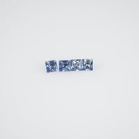 1.6-2.3 MM Natural Princess Cut Blue Sapphire Loose Gemstone