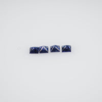 1.9-2.4 MM Natural Princess Cut Blue Sapphire Loose Gemstone
