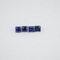 1.9-2.4 MM Natural Princess Cut Blue Sapphire Loose Gemstone