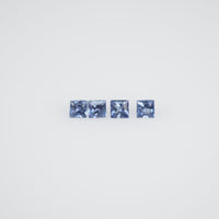 1.3-2.3 MM Natural Princess Cut Blue Sapphire Loose Gemstone