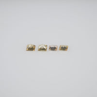 1.2-1.9 mm Natural Calibrated Yellow Sapphire Loose Gemstone Princess Cut
