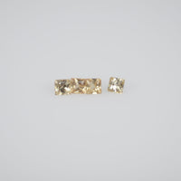 1.2-1.9 mm Natural Calibrated Yellow Sapphire Loose Gemstone Princess Cut